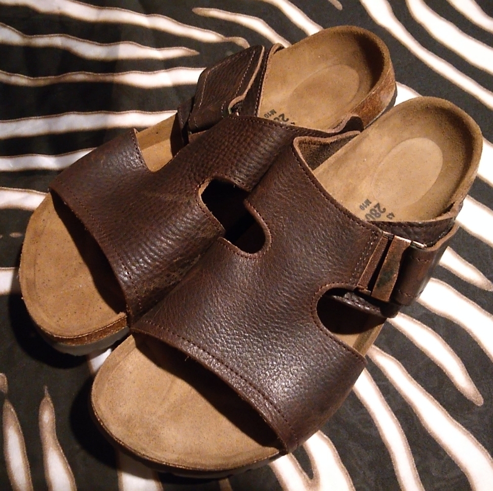 Betula by Birkenstock Men's Leather Footbed Sandals 43 10